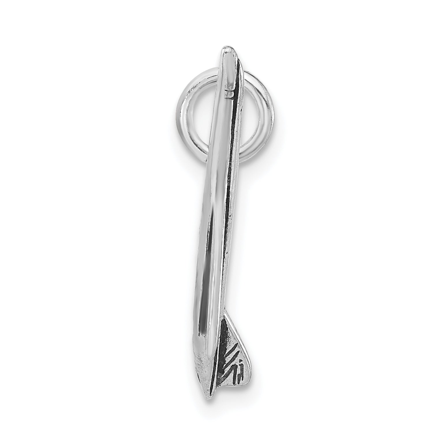 Sterling Silver 925 Antiqued Airplane Pendant for Unisex Elegance
