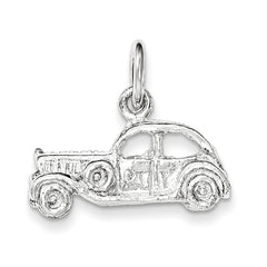 Sterling Silver Polished 3-D Old Fashioned Car Pendant