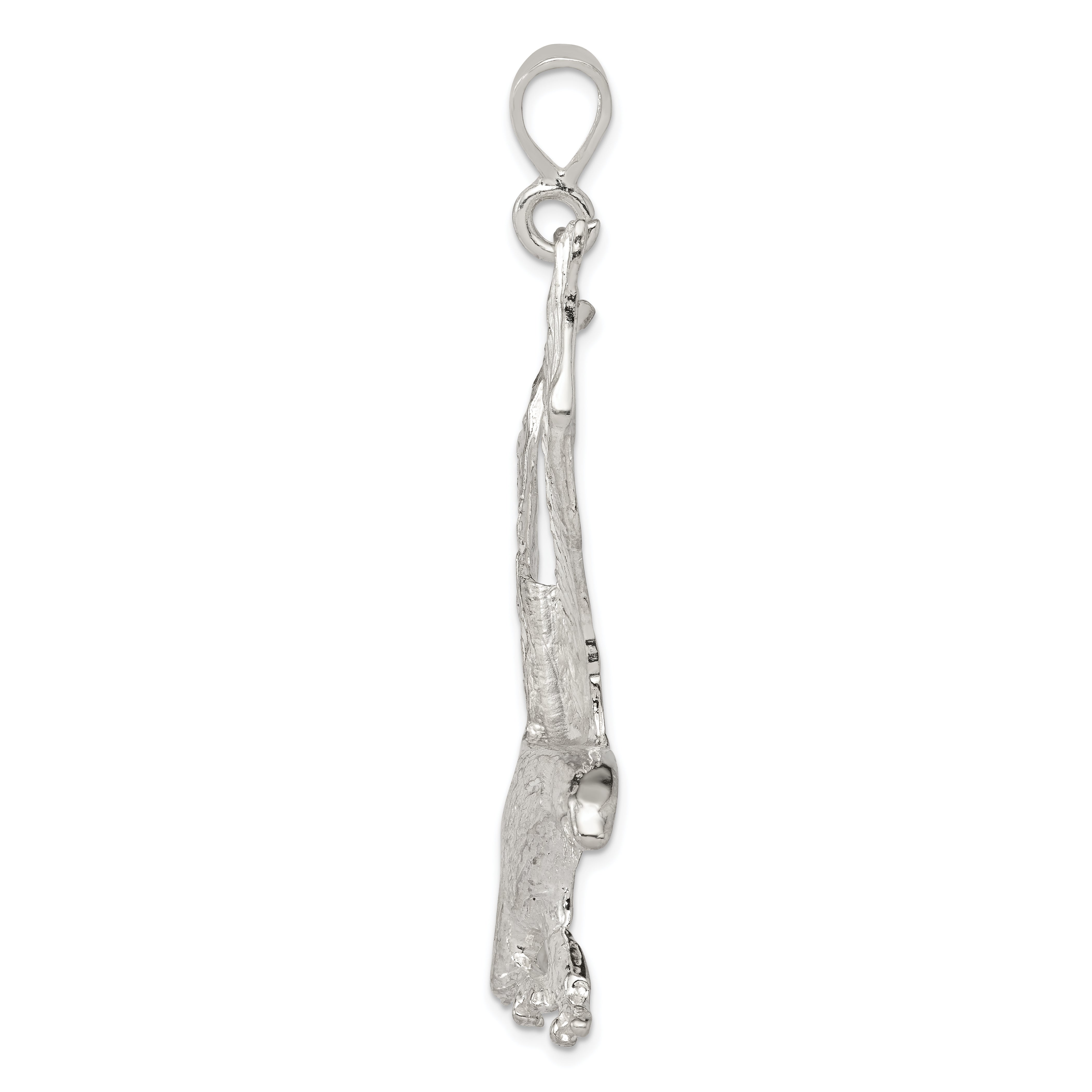 Men's 925 Sterling Silver Eagle Charm Pendant with Anti-Tarnish Finish