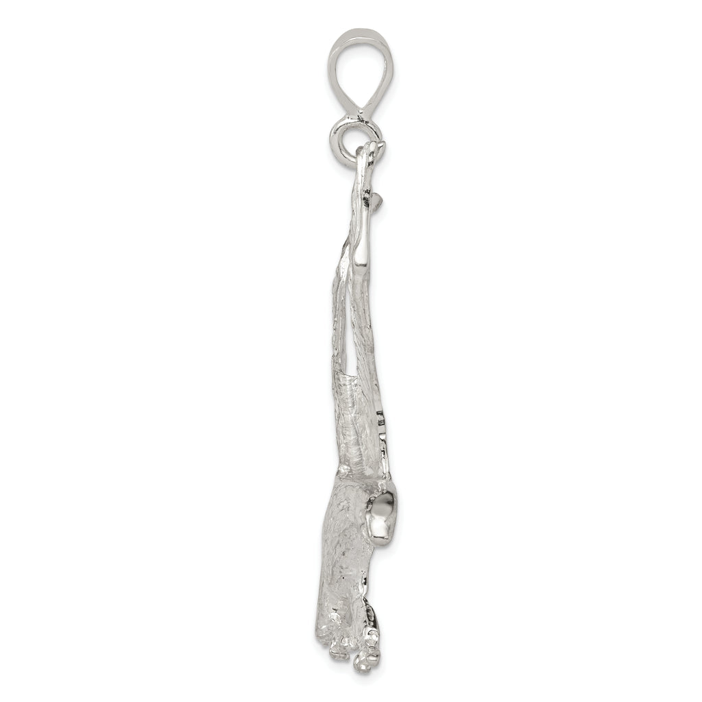 Men's 925 Sterling Silver Eagle Charm Pendant with Anti-Tarnish Finish