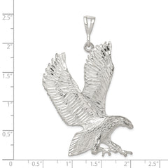 Men's 925 Sterling Silver Eagle Charm Pendant with Anti-Tarnish Finish