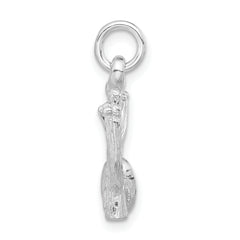 Sterling Silver 925 Unisex 3D Cactus Pendant Polished Finish