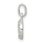 Sophia Jewelers Sterling Silver Horseshoe CZ Polished Charm