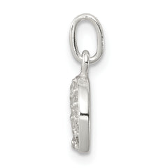 Sophia Jewelers Sterling Silver Horseshoe CZ Polished Charm