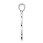 Sterling Silver Antiqued Good Luck Icon Clover Pendant