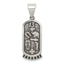 Sterling Silver Antiqued Good Luck Icon Pendant