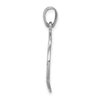 Sterling Silver 925 Themed Pendant with Rhodium Polish Charm