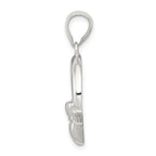Sterling Silver 925 Claddagh Pendant with Polished Anti-tarnish Finish