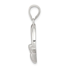 Sterling Silver 925 Claddagh Pendant with Polished Anti-tarnish Finish