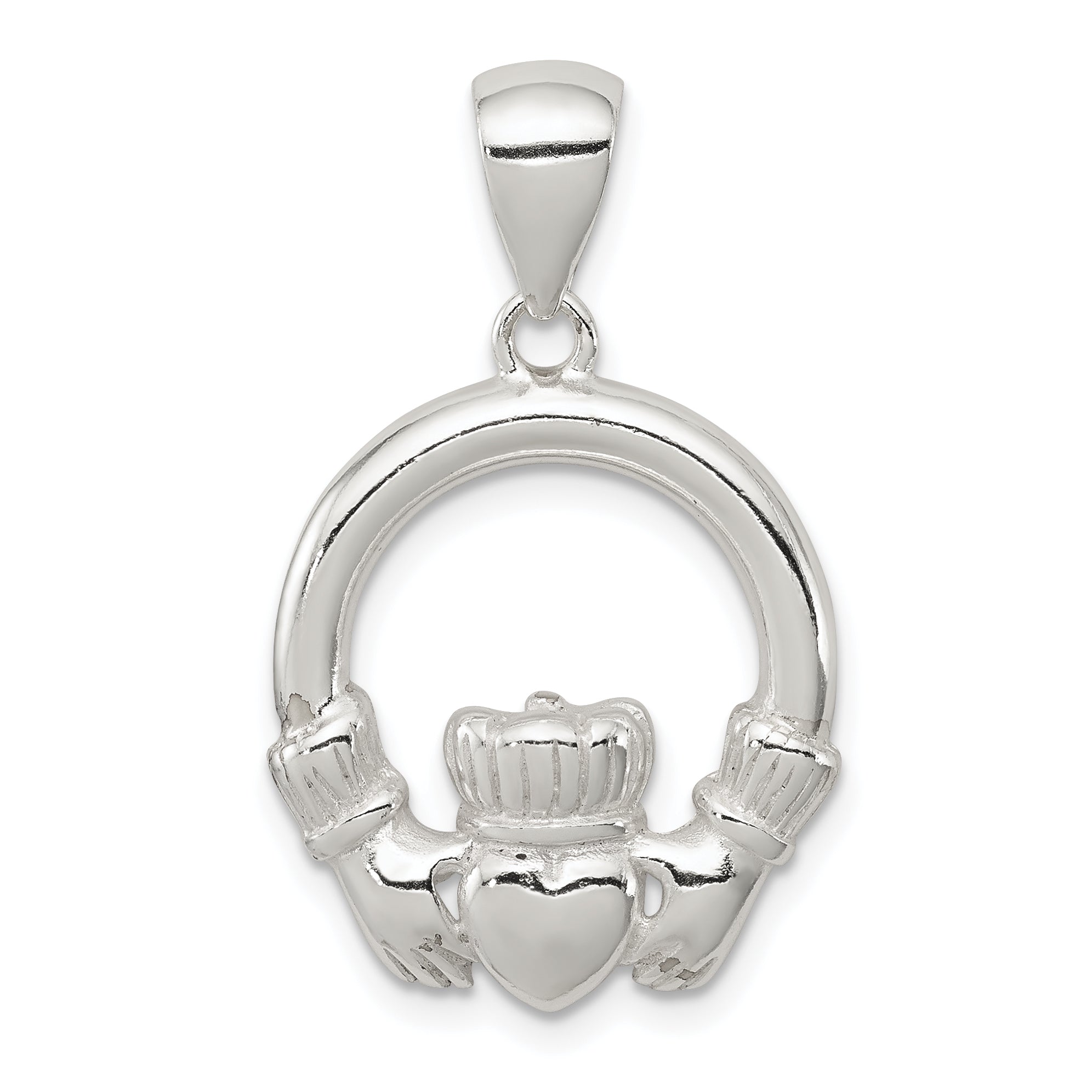 Sterling Silver Claddagh Pendant Main image