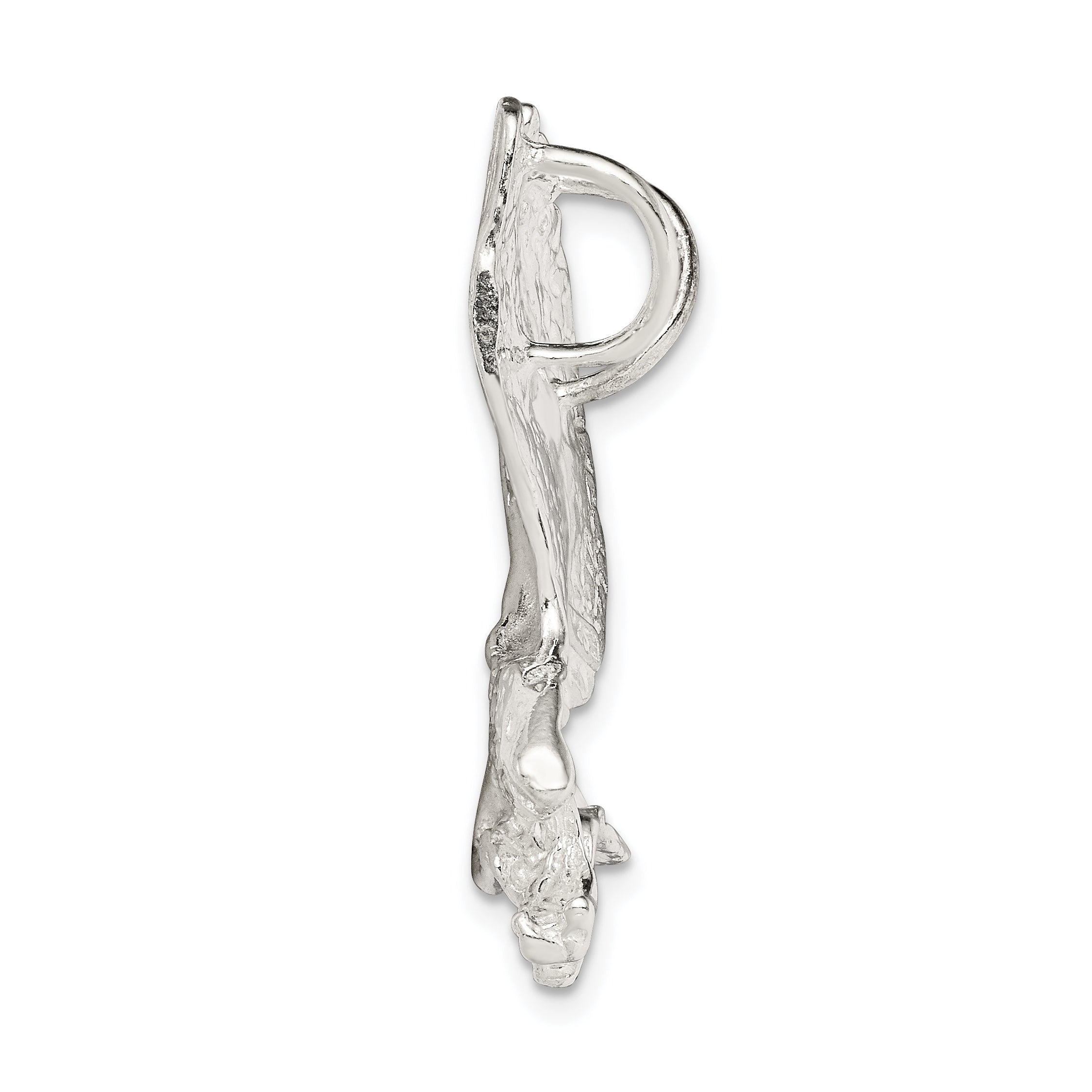 Sterling Silver 925 Men's Eagle Charm with Anti-Tarnish Solid Cast Design Secondary image