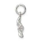 Sophia Jewelers Sterling Silver Plumeria Pendant with Polished Anti-Tarnish Finish