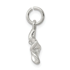 Sophia Jewelers Sterling Silver Plumeria Pendant with Polished Anti-Tarnish Finish