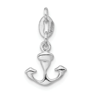 Anchor Charm in Sterling Silver, 21mm - Sophia Jewelers