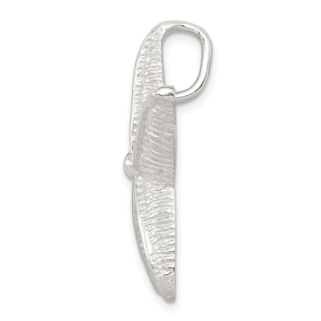 Sterling Silver Starfish Pendant with Polished Anti-Tarnish Finish