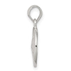 Sterling Silver 925 Sand Dollar Pendant with Polished Anti-Tarnish Finish