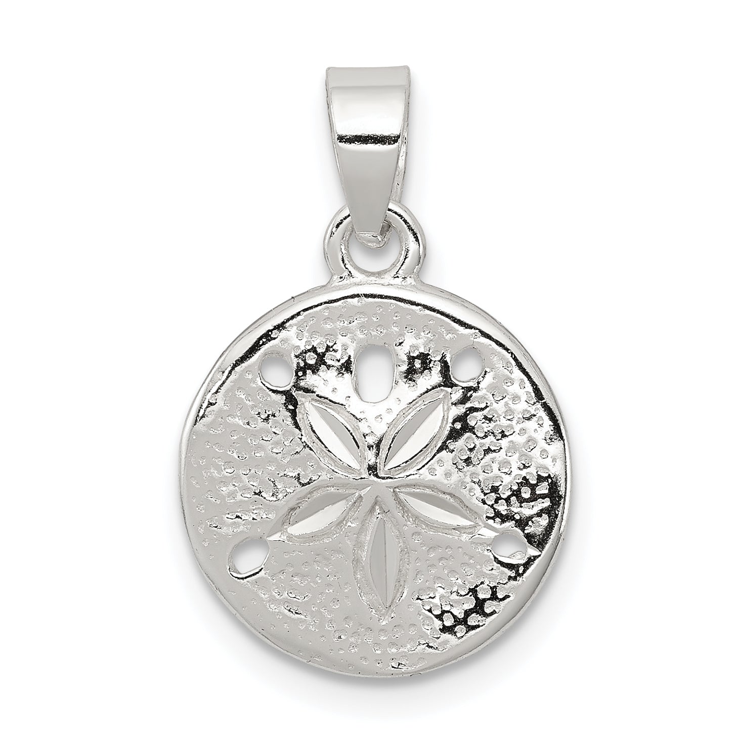 Sterling Silver Polished Sand Dollar Pendant Main image
