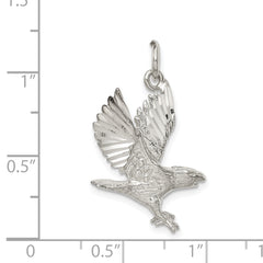 Sterling Silver 925 Men's Eagle Charm with Anti-Tarnish Finish