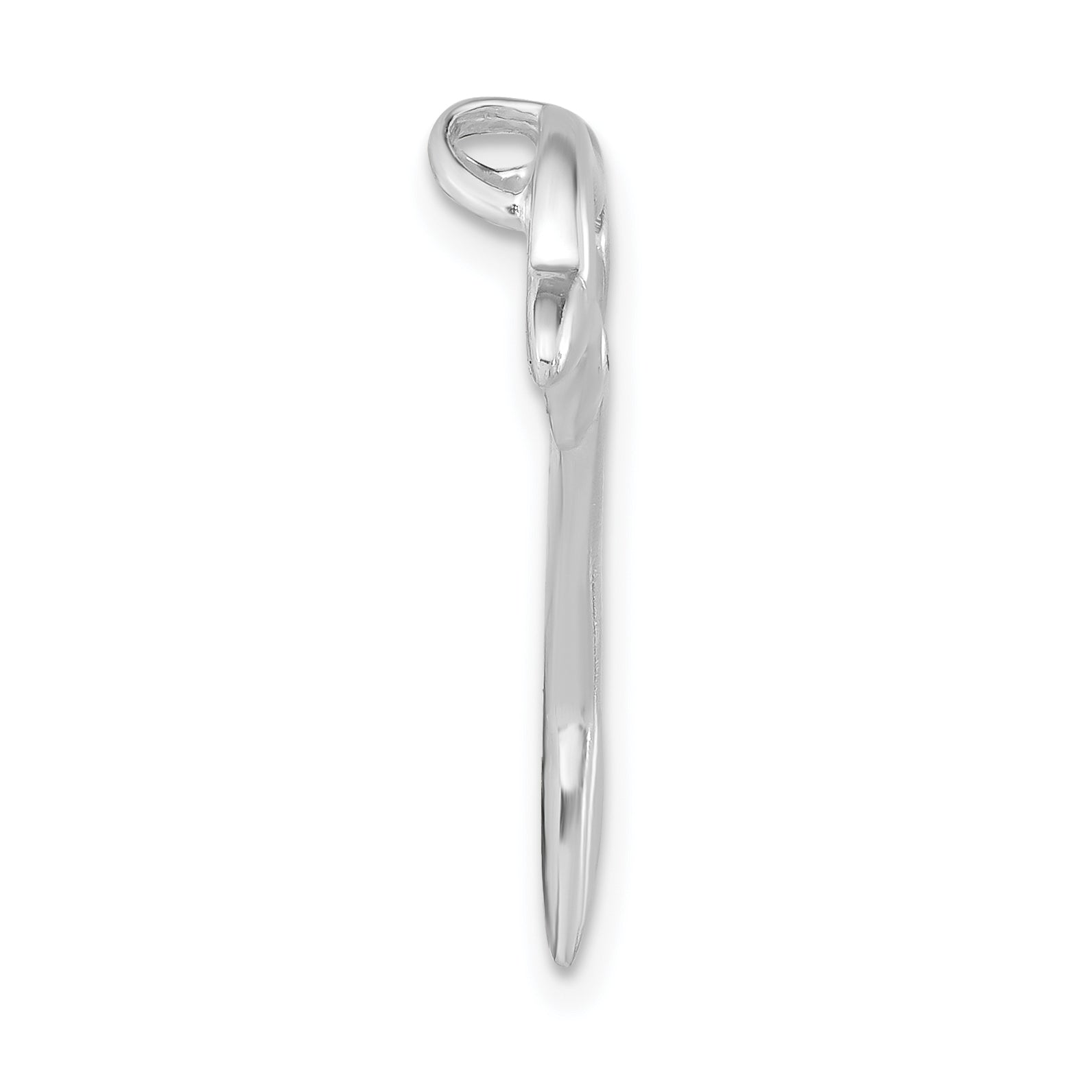 Sterling Silver Dolphin Pendant with Polished Finish for Women Secondary image