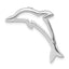 Sterling Silver Polished Dolphin Chain Slide