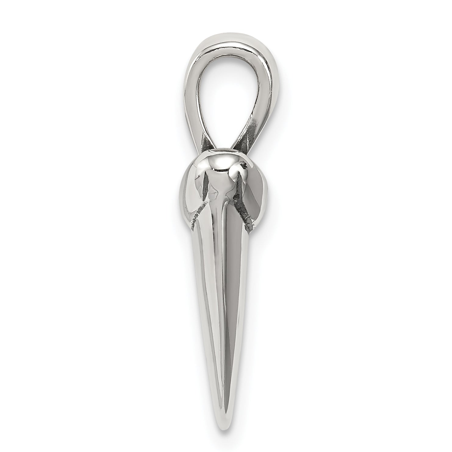 Sterling Silver 925 Men's Shark Tooth Pendant with Antiqued Finish Secondary image