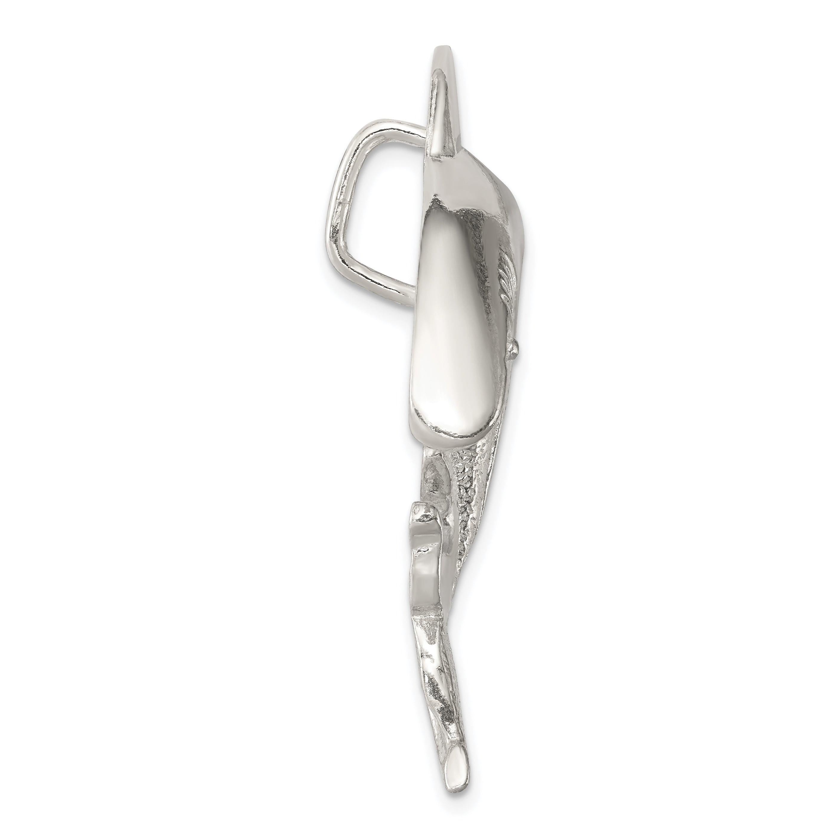 Sophia Jewelers Men's 925 Sterling Silver Shark Slide Pendant with Polished Finish Secondary image