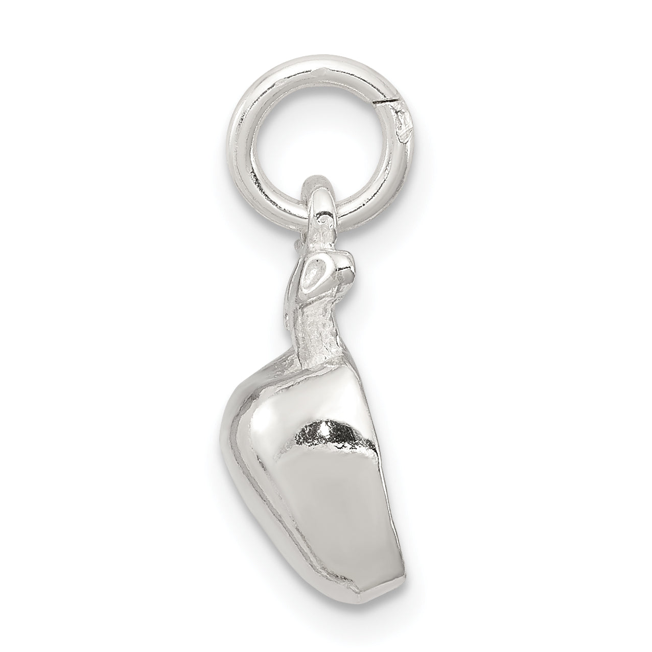 Sophia Jewelers Sterling Silver 925 Polished Apple Pendant with Anti-Tarnish Finish Secondary image