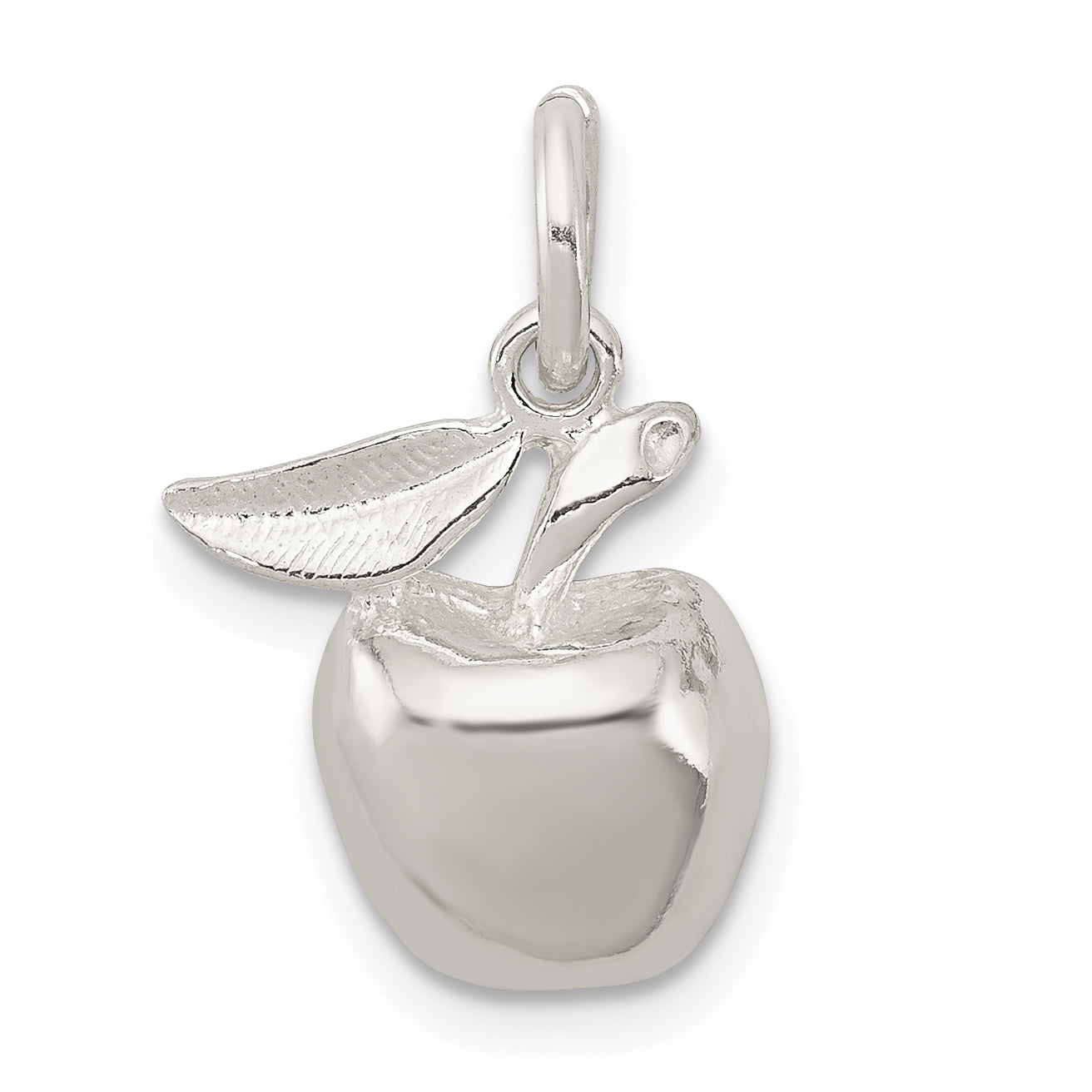 Sterling Silver Polished Apple Pendant Main image