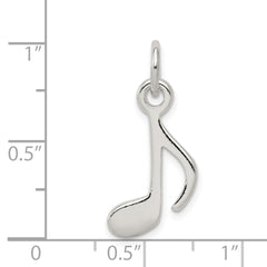 Sophia Jewelers Sterling Silver 925 Music Note Charm Polished Finish