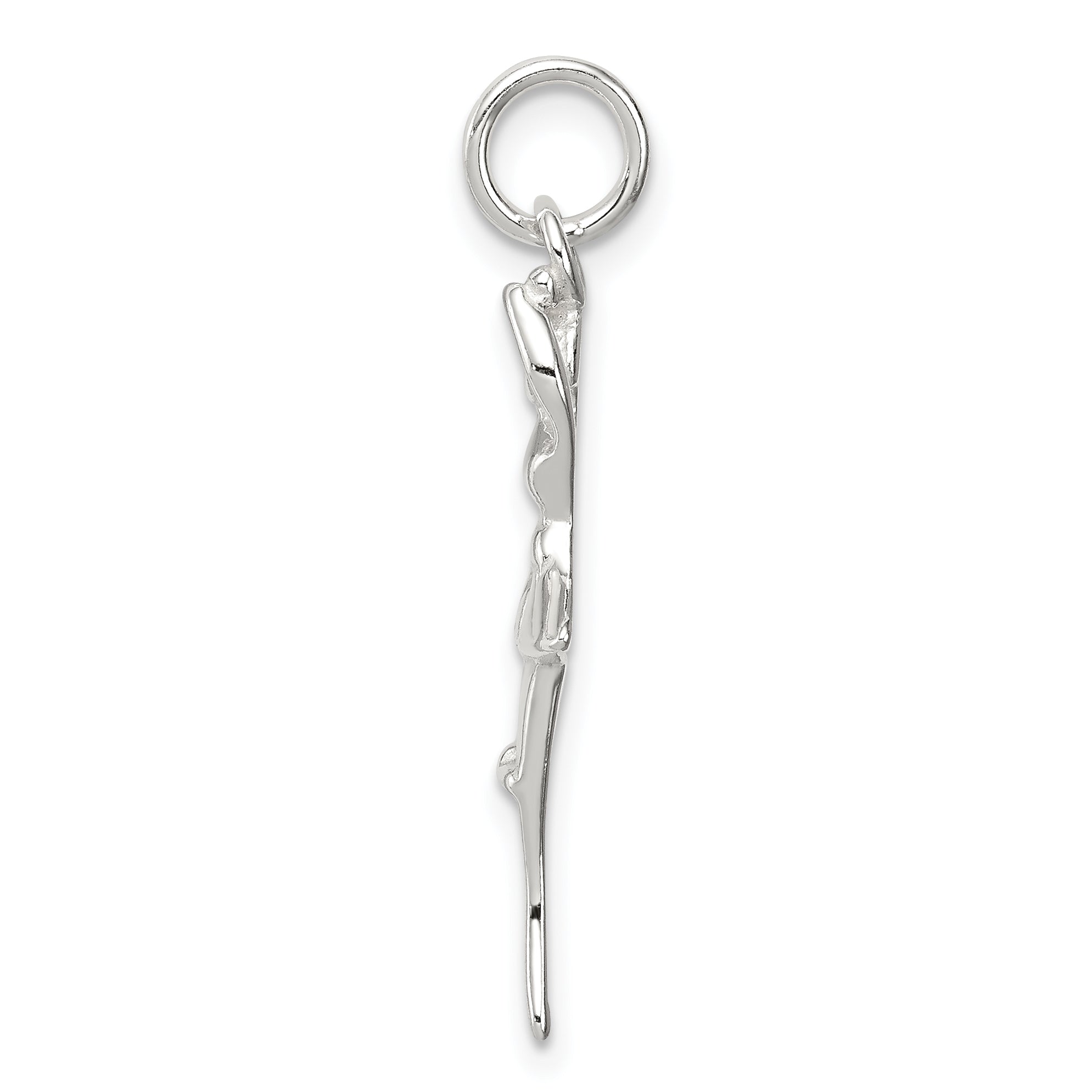 Sterling Silver 925 Polished Ballerina Pendant with Anti-tarnish Finish