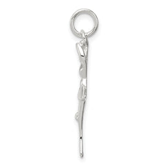 Sterling Silver 925 Polished Ballerina Pendant with Anti-tarnish Finish