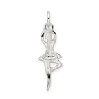 Sterling Silver 925 Polished Ballerina Pendant with Anti-tarnish Finish