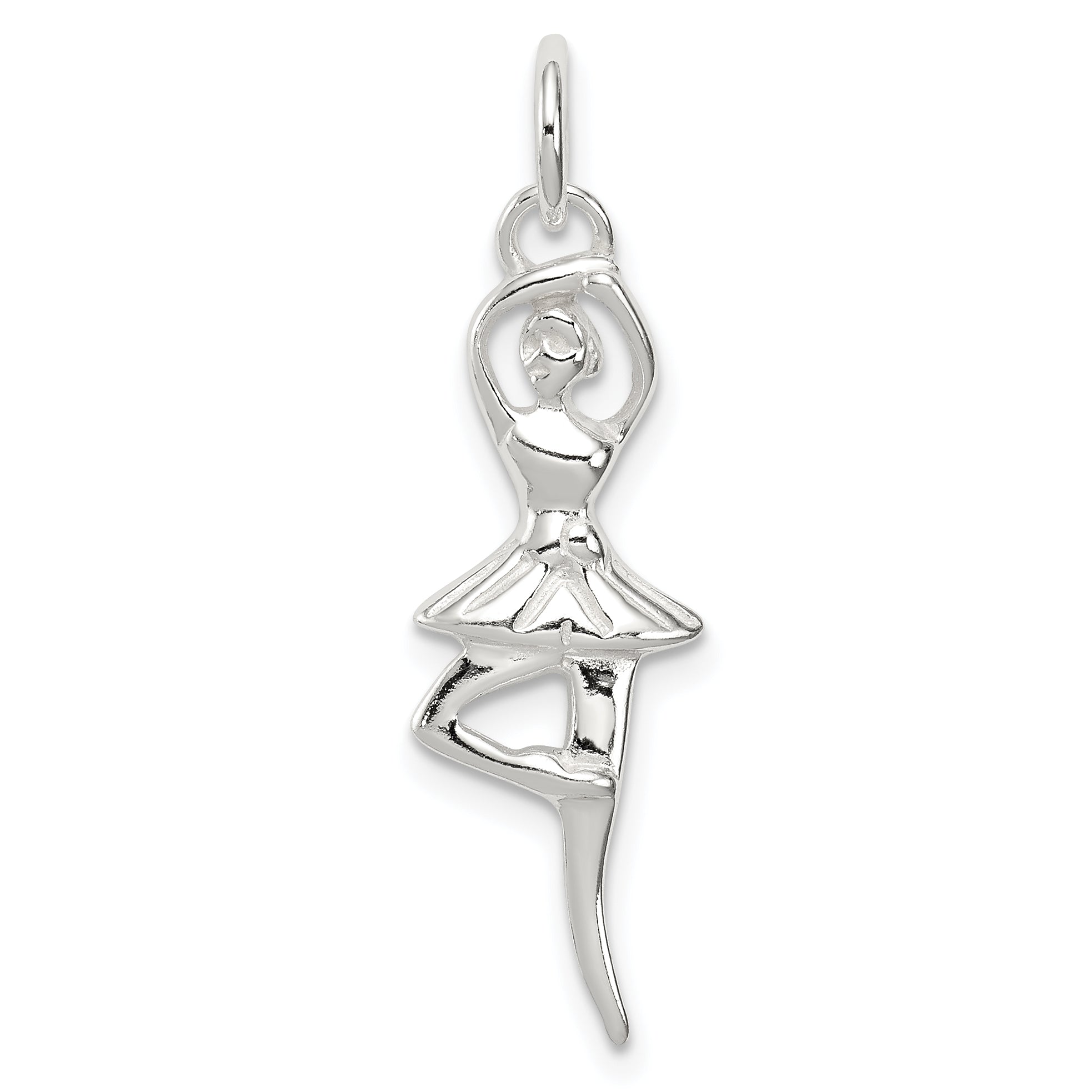 Sterling Silver Polished Ballerina Pendant Main image