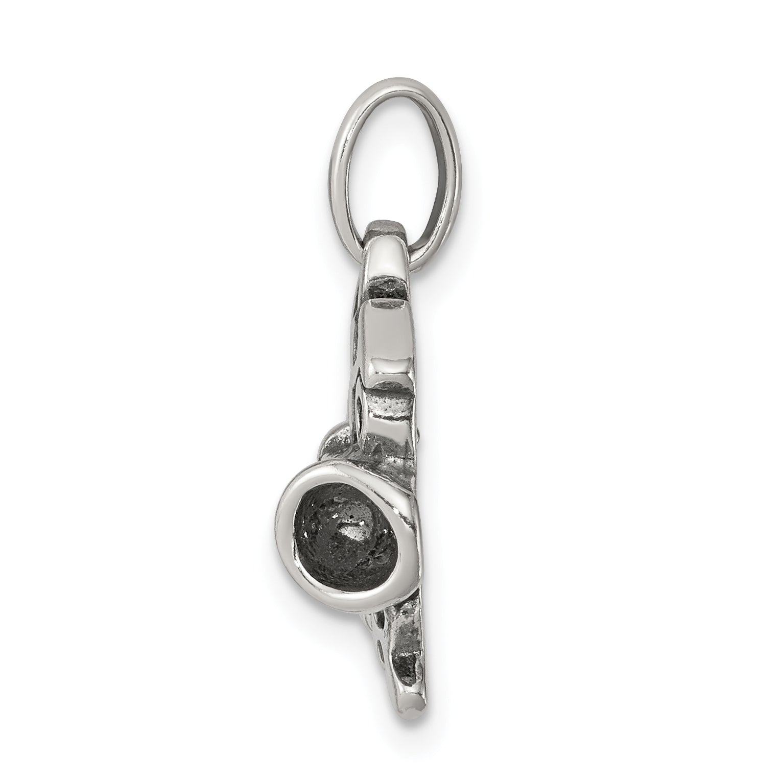 Sterling Silver 925 Cheer Pendant with Polished Antique Finish