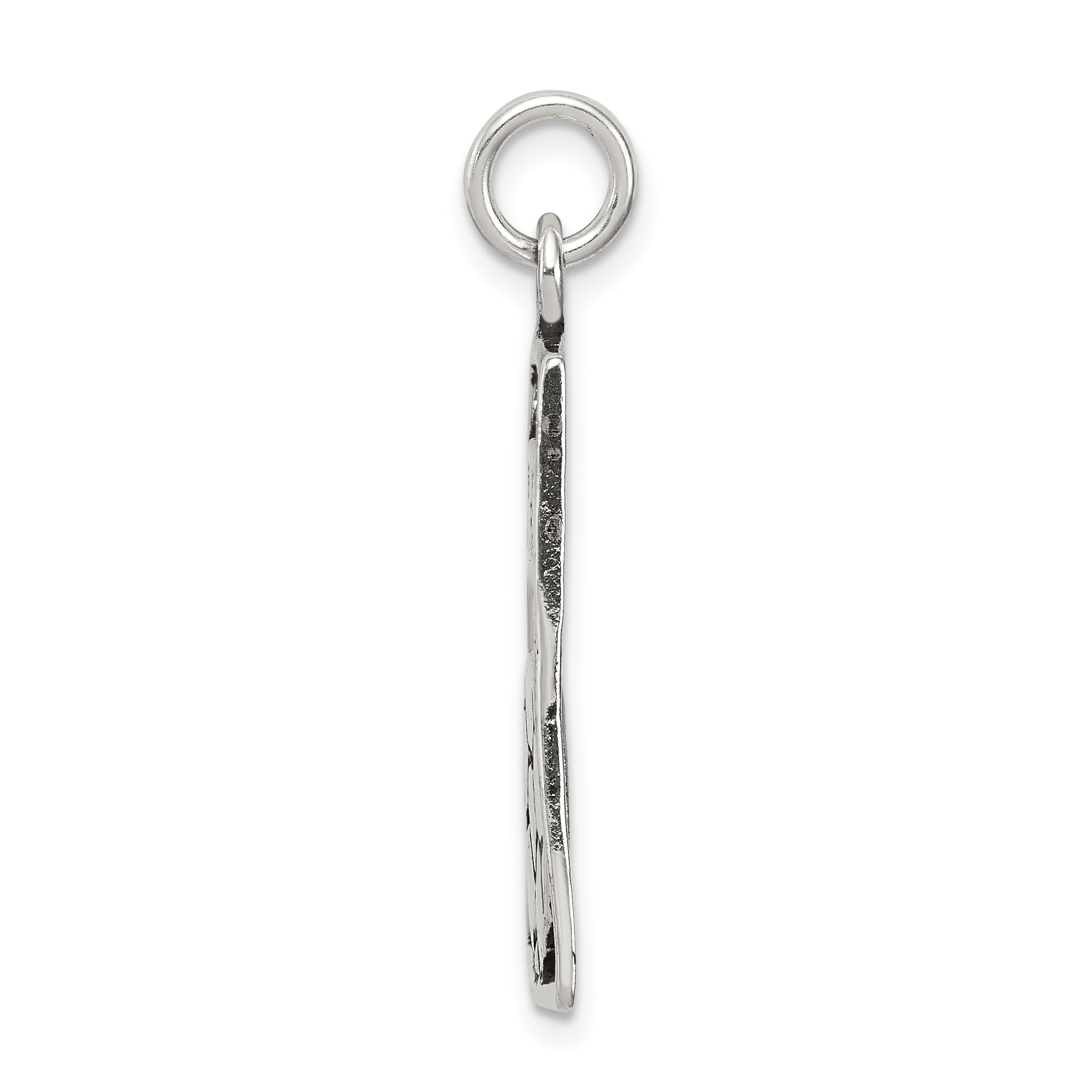 Sterling Silver 925 Antique Soccer Pendant with Polished Solid Finish Secondary image