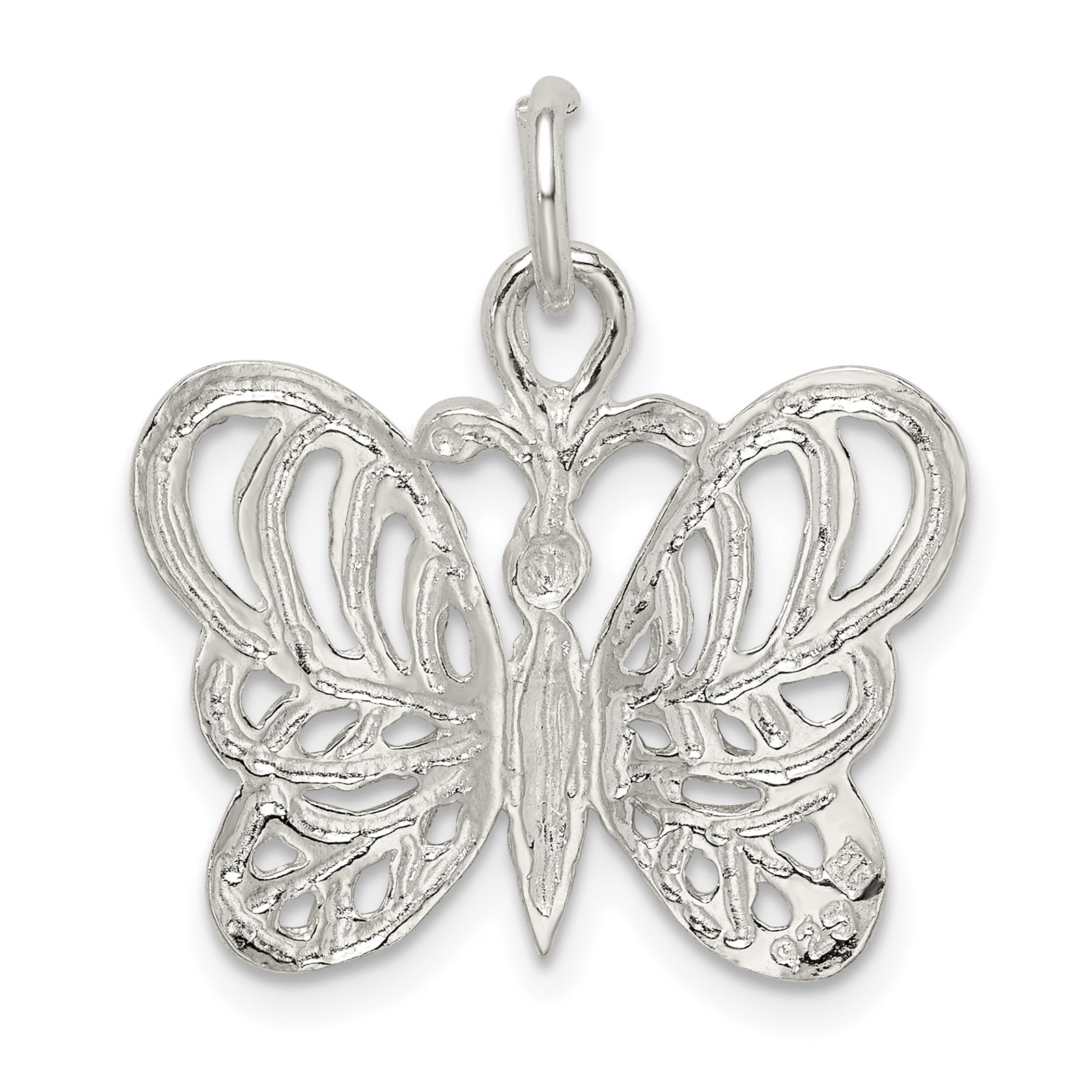 Sterling Silver 925 Butterfly Charm with Anti-Tarnish Finish Elegant Design