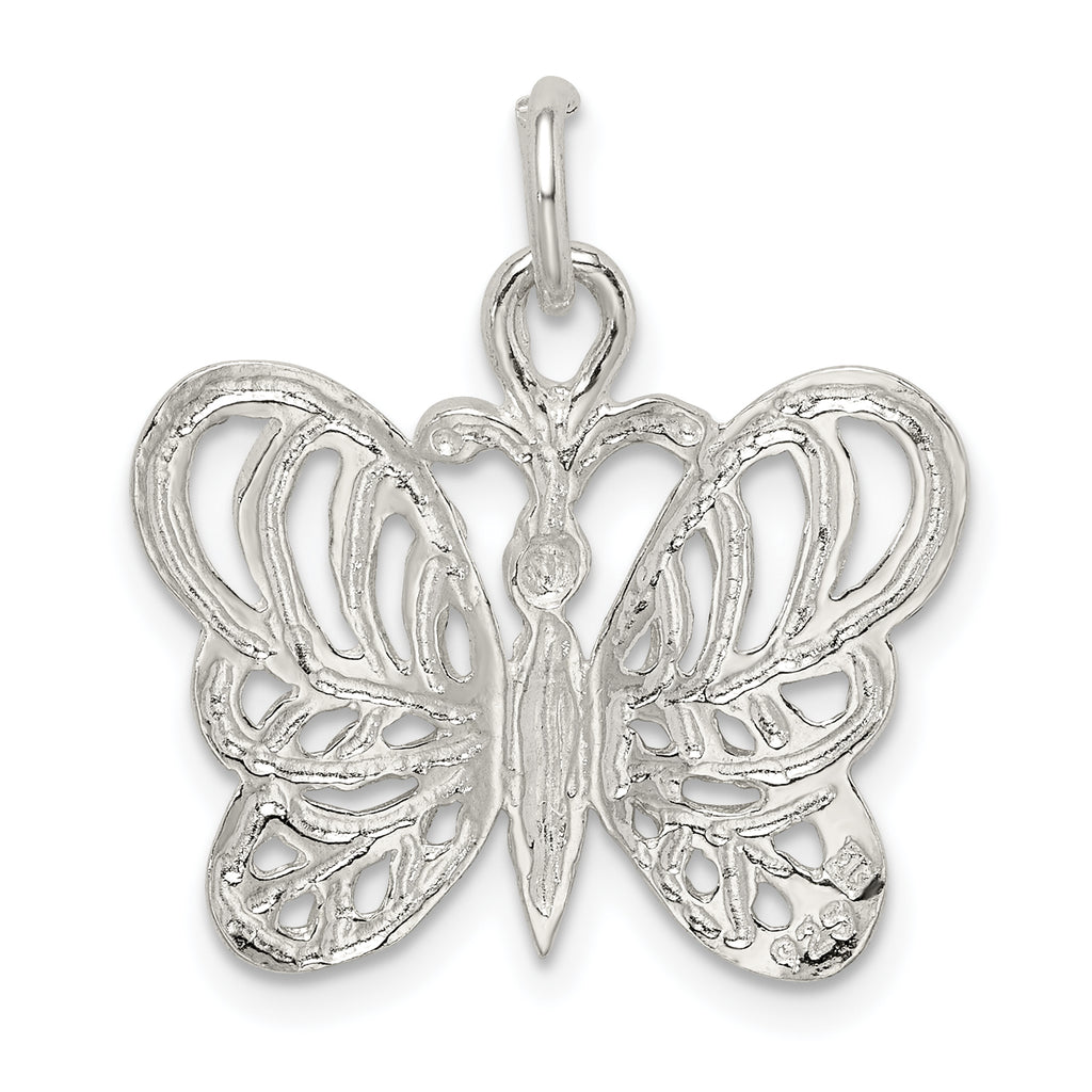 Sterling Silver 925 Butterfly Charm with Anti-Tarnish Finish Elegant Design