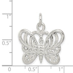 Sterling Silver 925 Butterfly Charm with Anti-Tarnish Finish Elegant Design