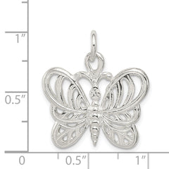 Sterling Silver 925 Butterfly Charm with Anti-Tarnish Finish Elegant Design