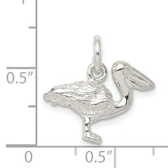 Sterling Silver 925 Pelican Charm Solid Crafted Pendant
