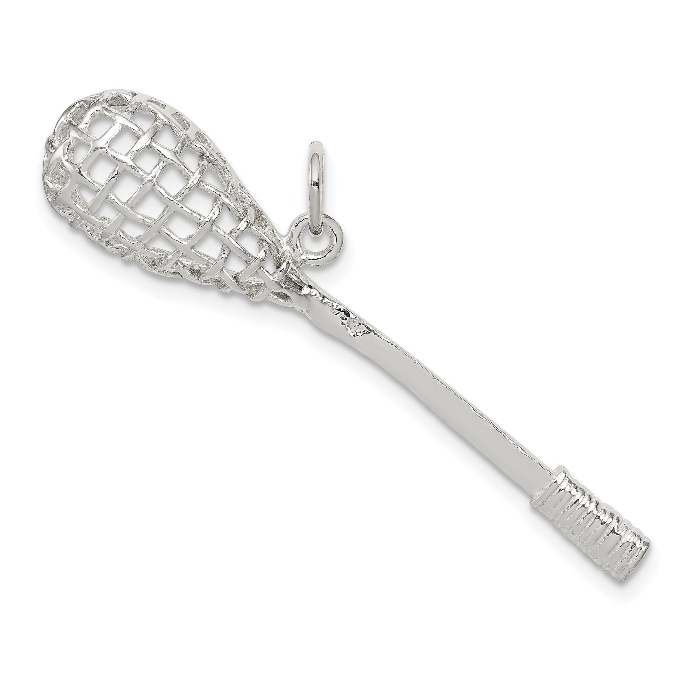 Sterling Silver Polished Lacrosse Pendant Main image