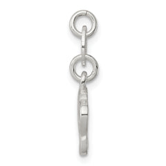 Sterling Silver 925 Paw Print Charm with Polished Anti-Tarnish Finish