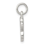 Sterling Silver 925 Paw Print Charm with Polished Textured Design