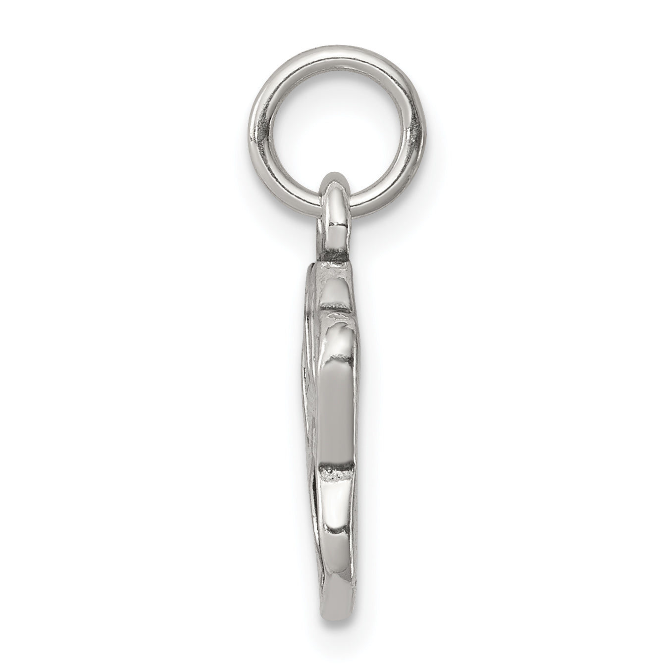 Sterling Silver 925 Polished Paw Pendant with Antique Finish