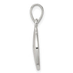 Sterling Silver 925 Paw Print Pendant with Polished Anti-Tarnish Finish