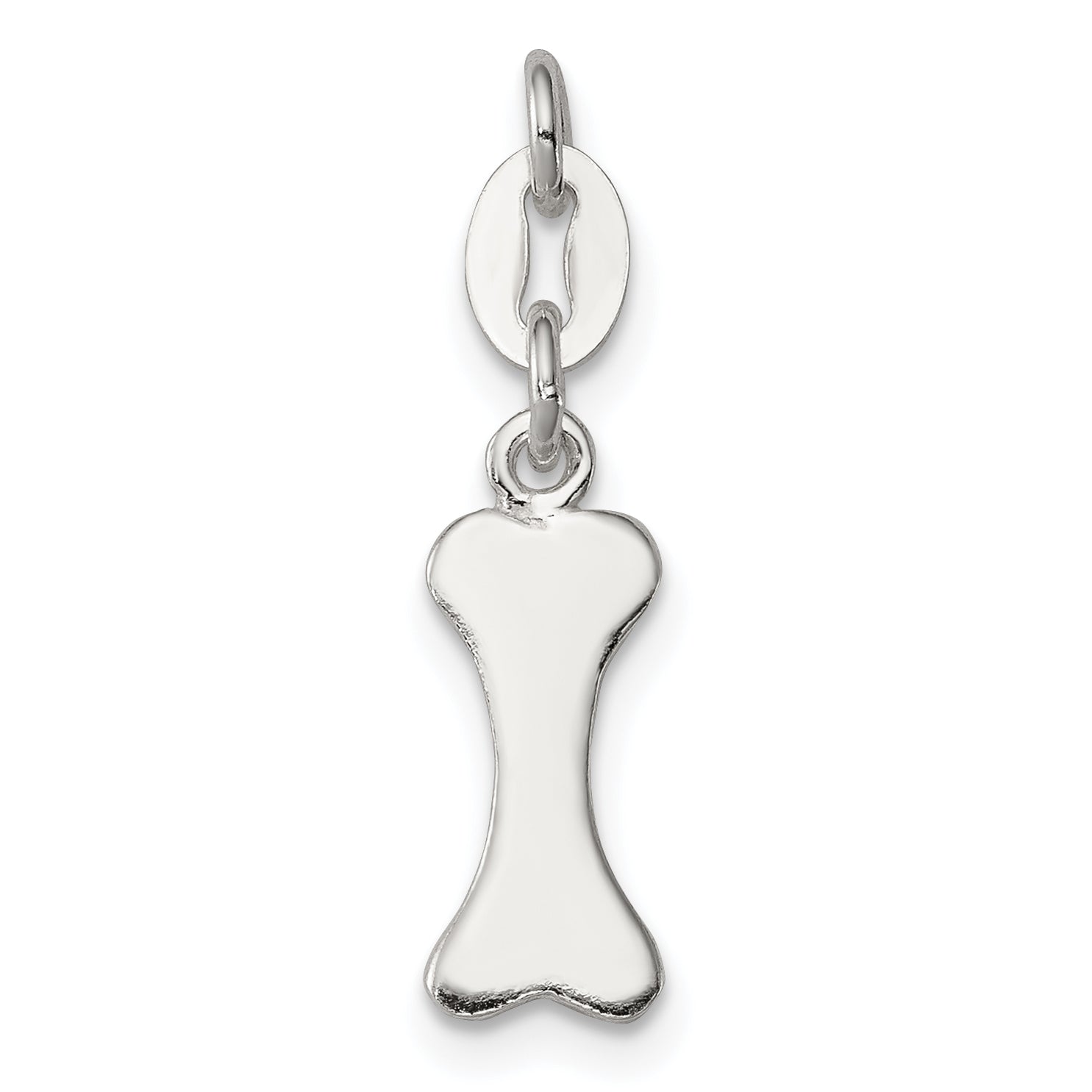 Sterling Silver Polished Dog Bone Charm Main image