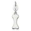 Sterling Silver Polished Dog Bone Charm