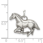 Sophia Jewelers Men's Vintage 925 Sterling Silver Horse Pendant