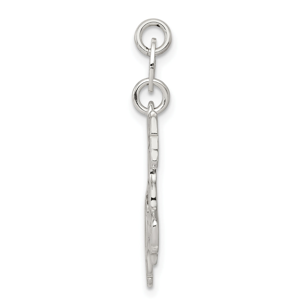 Sterling Silver 925 Polished Horse Charm for Men with Anti-Tarnish Finish