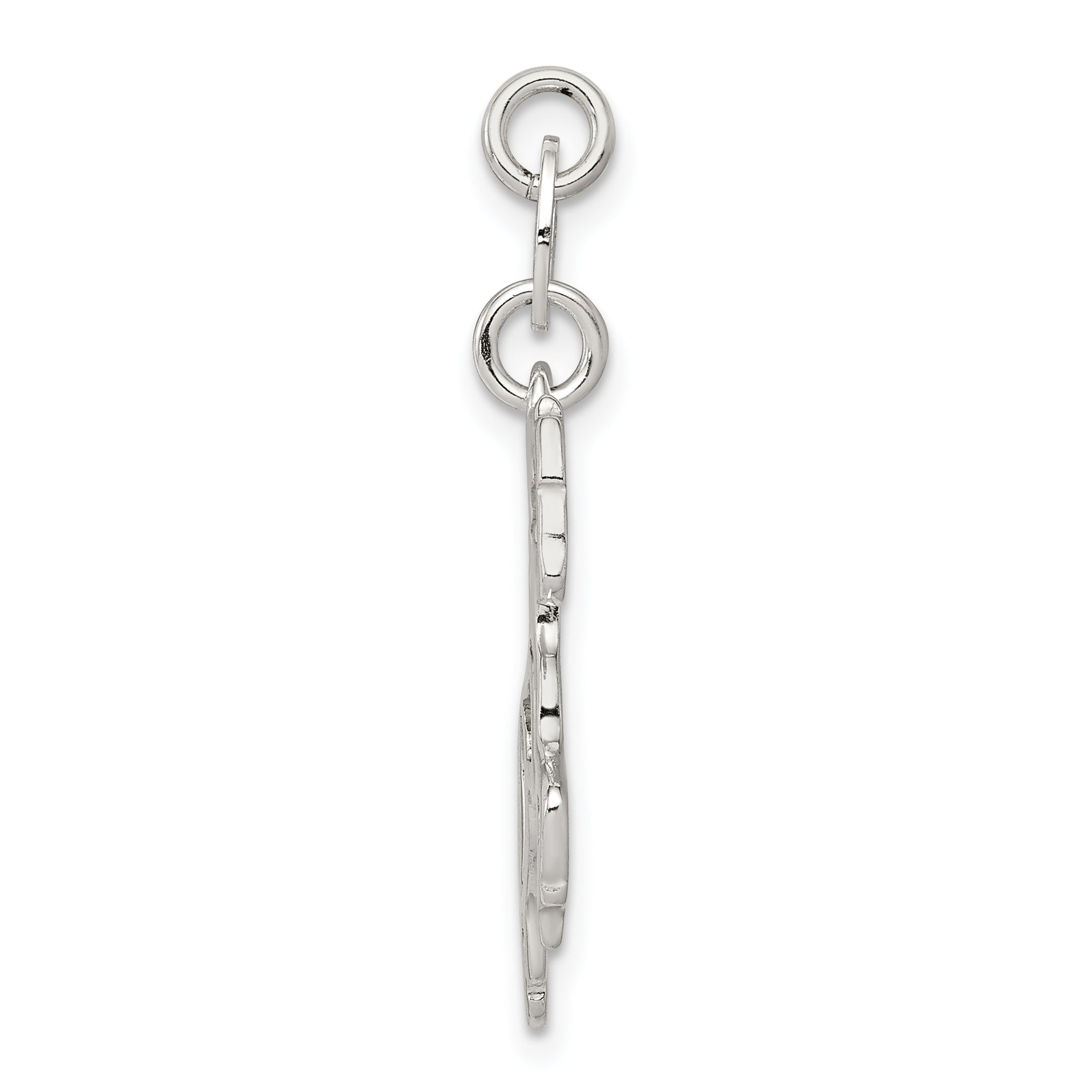 Sterling Silver 925 Polished Horse Charm for Men with Anti-Tarnish Finish